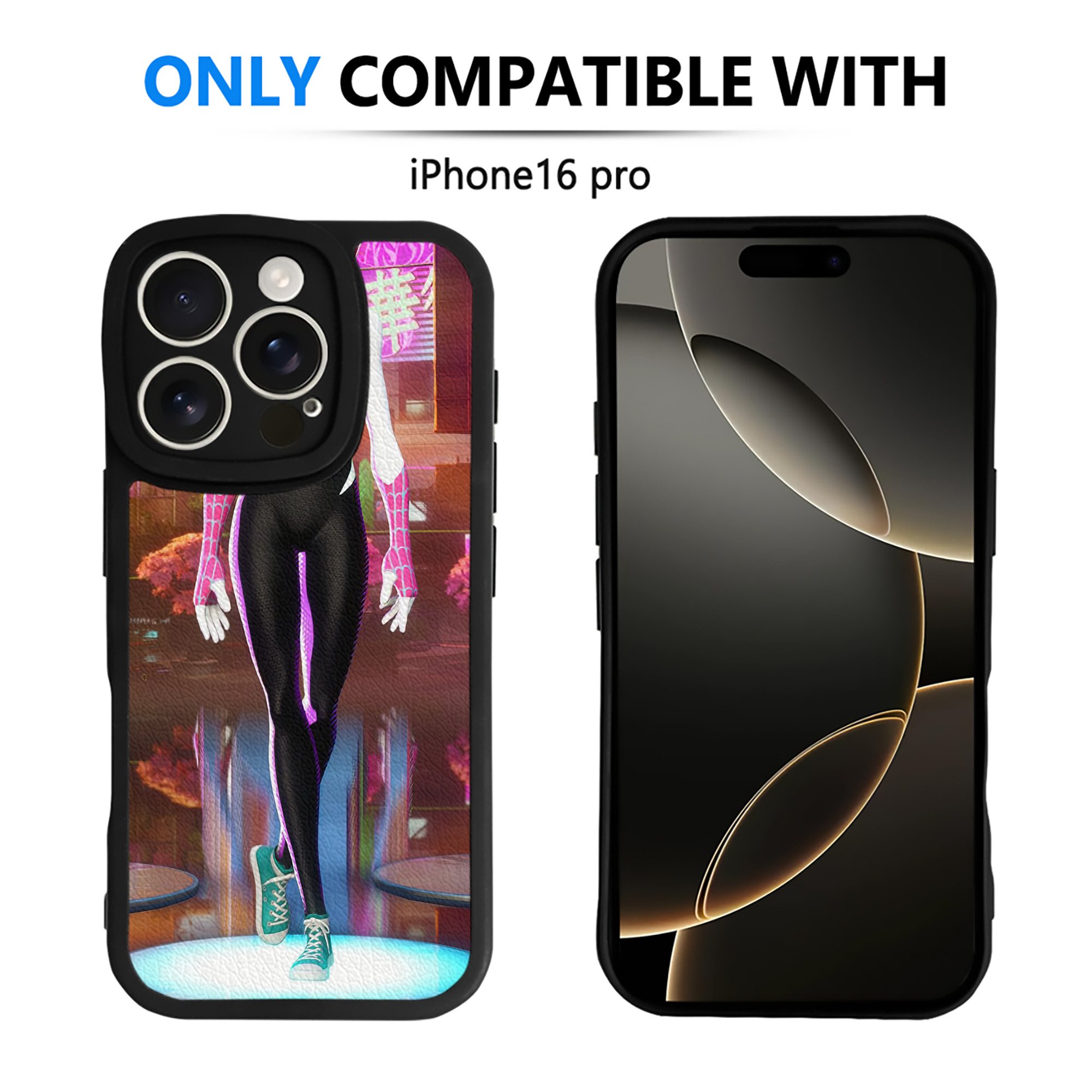 （画像用） Spider Man スパイダーマン 【iPhone 16シリーズ対応】シリコンスマホケース（レザー調） 材質：シリコン